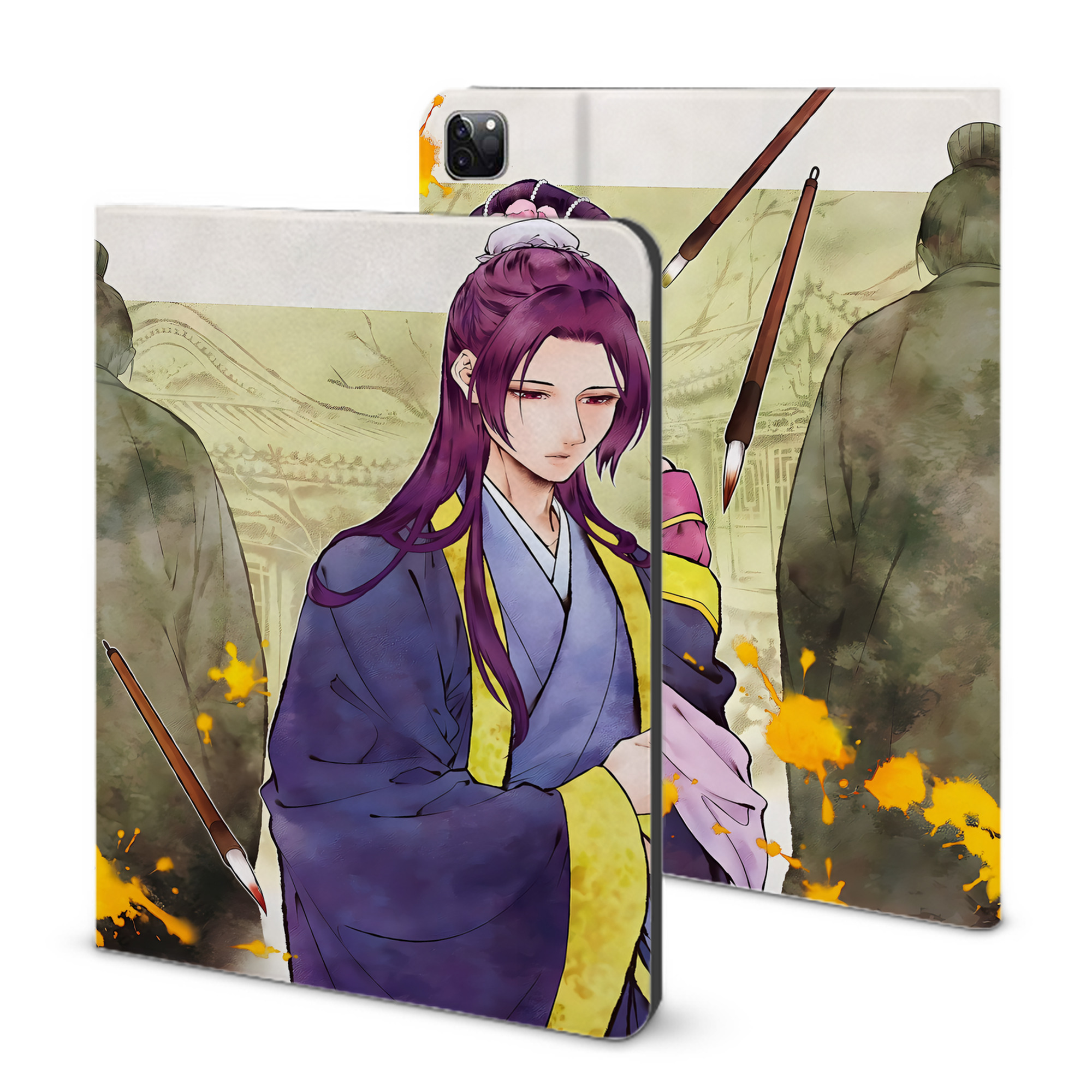（画像用） 薬屋のひとりごと The Apothecary Diaries IPad ケース ブック型 PUレザー TPU 耐衝撃 軽量 薄型 ペン収納なし 全面保護 IPad 各モデル対応